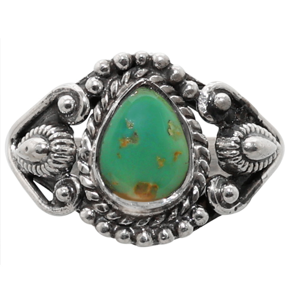 Utah Variscite 925 Sterling Silver Ring Jewelry Size-9 SR01294