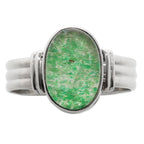 Lavender Jade 925 Sterling Silver Ring Jewelry Size-18 SR01296