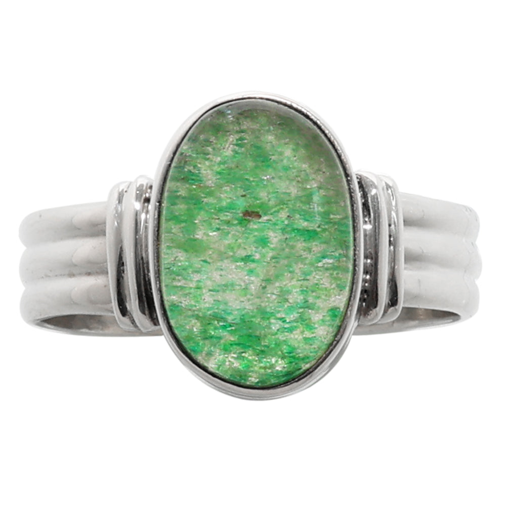 Lavender Jade 925 Sterling Silver Ring Jewelry Size-18 SR01296
