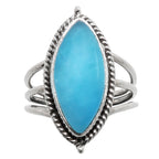 Smithsonite 925 Sterling Silver Ring Jewelry Size-13 SR01301