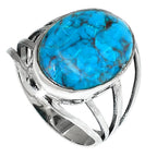 Shattuckite 925 Sterling Silver Ring Jewelry Size-22 SR01302