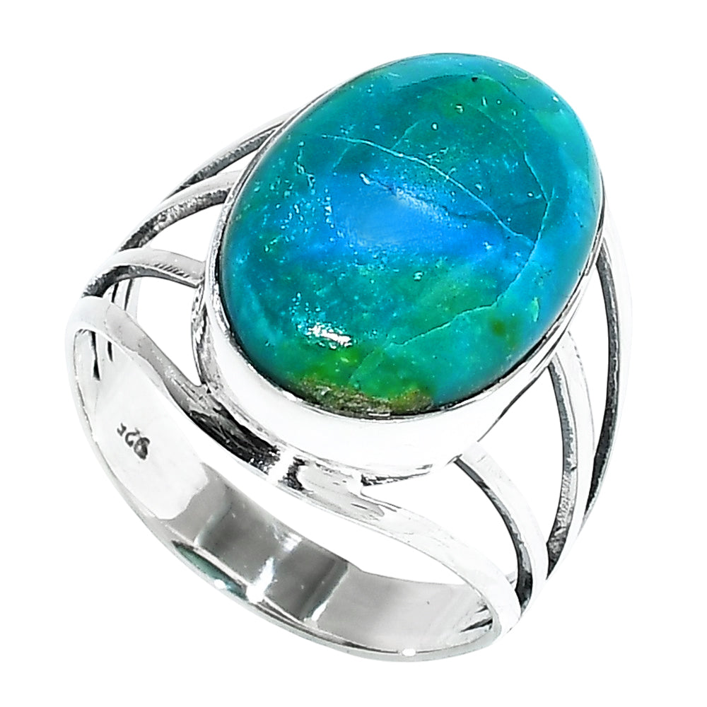 Peruvian Opalina 925 Sterling Silver Ring Jewelry Size-22 SR01307
