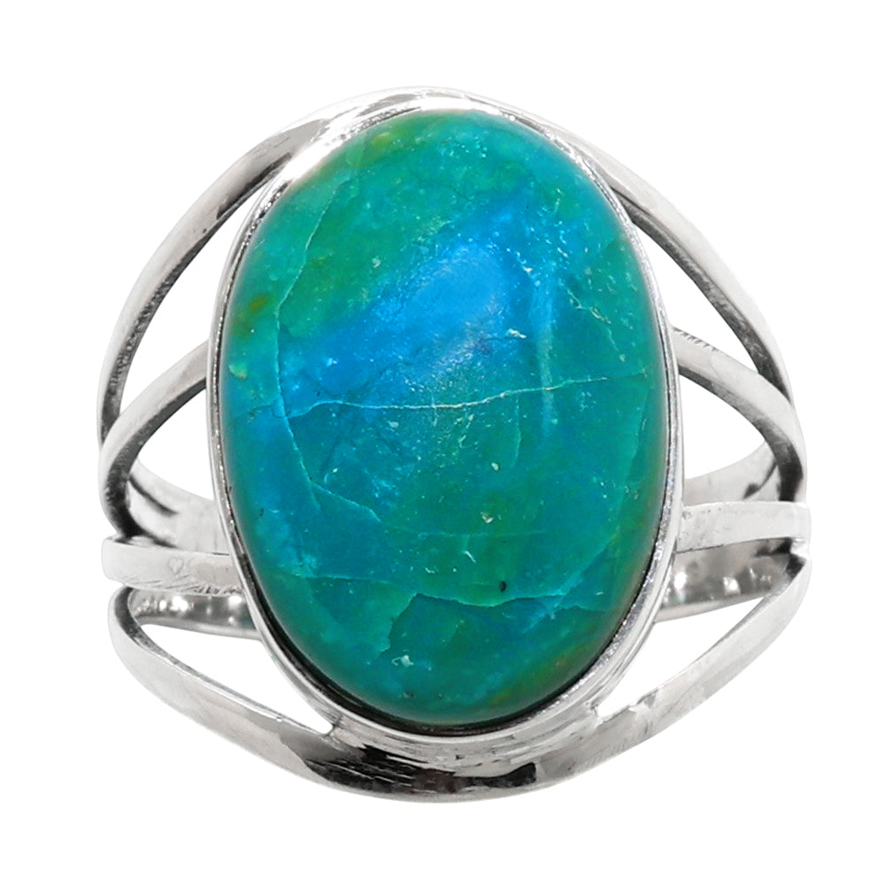 Peruvian Opalina 925 Sterling Silver Ring Jewelry Size-22 SR01307