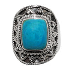 Peruvian Opalina 925 Sterling Silver Ring Jewelry Size-14 SR01330