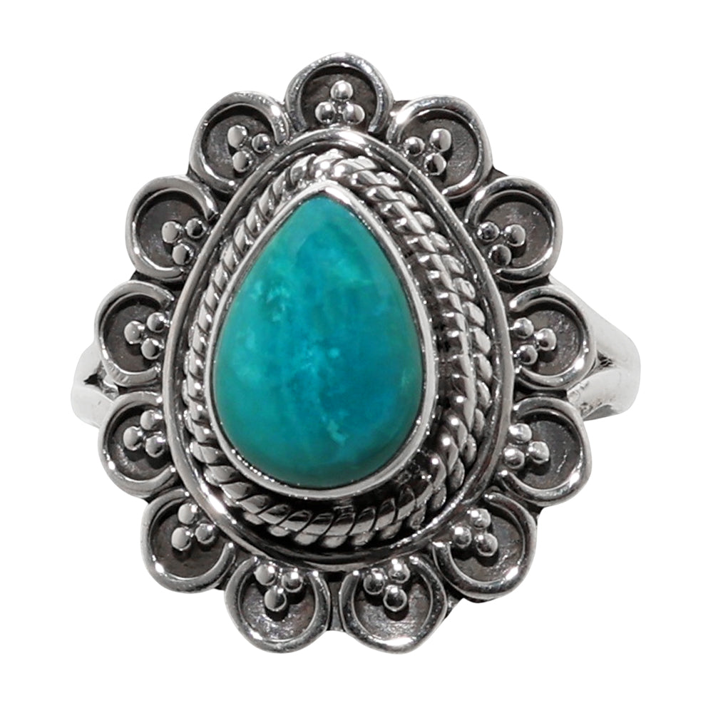 Peruvian Opalina 925 Sterling Silver Ring Jewelry Size-14 SR01332