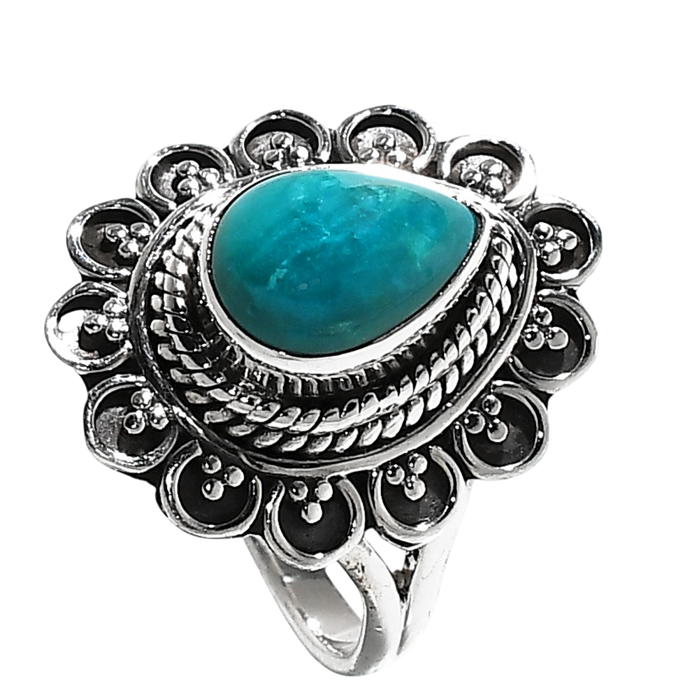 Peruvian Opalina 925 Sterling Silver Ring Jewelry Size-14 SR01332