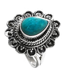 Peruvian Opalina 925 Sterling Silver Ring Jewelry Size-14 SR01332