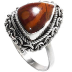 Noreena Jasper 925 Sterling Silver Ring Jewelry Size-18 SR01338
