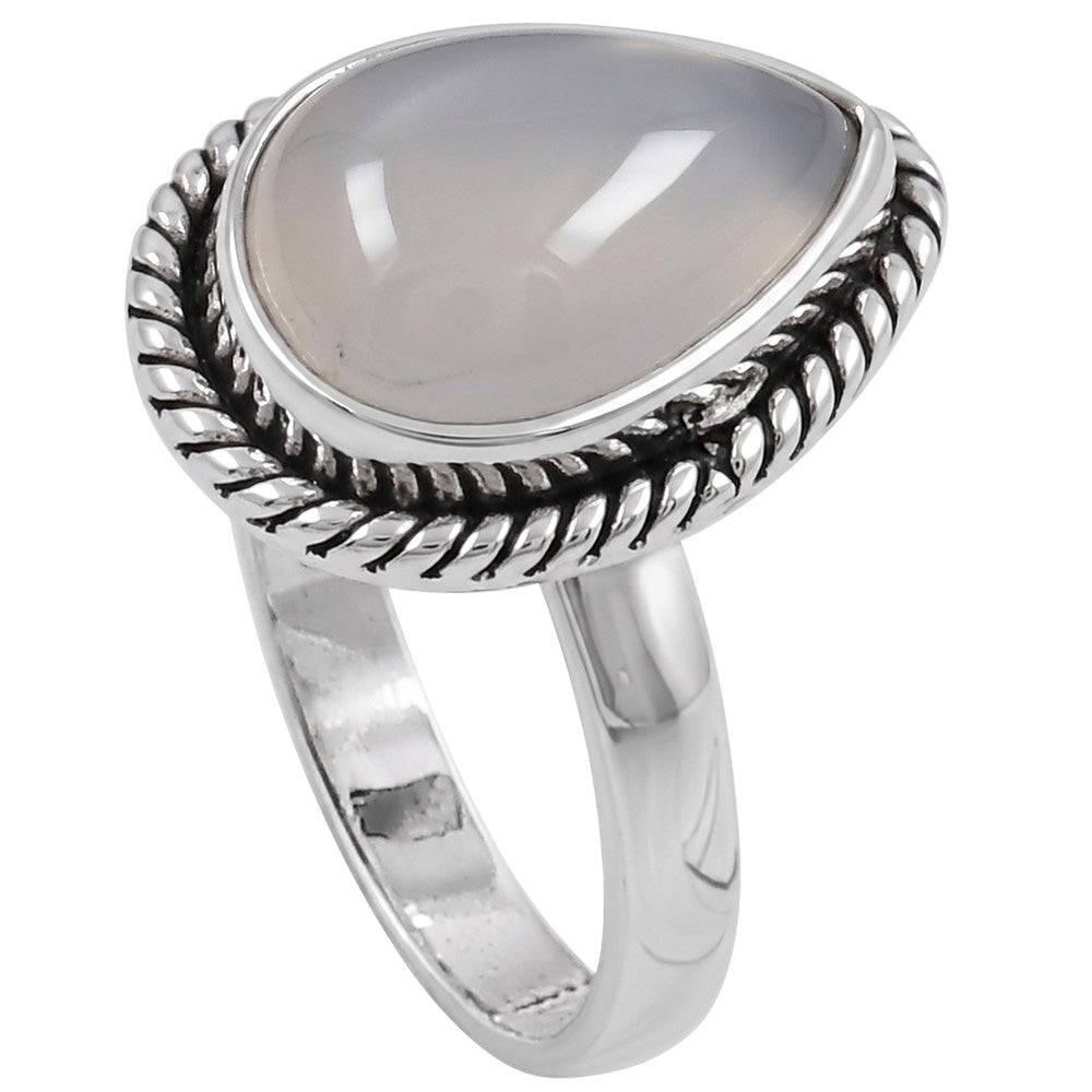 Srilankan Moonstone 925 Sterling Silver Ring Jewelry Size-12 SR01351
