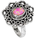 Fire Opal 925 Sterling Silver Ring Jewelry Size-12 SR01352