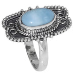 Owyhee Opal 925 Sterling Silver Ring Jewelry Size-14 SR01355