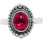 Rhodolite Garnet 925 Sterling Silver Ring Jewelry Size-18 SR01358