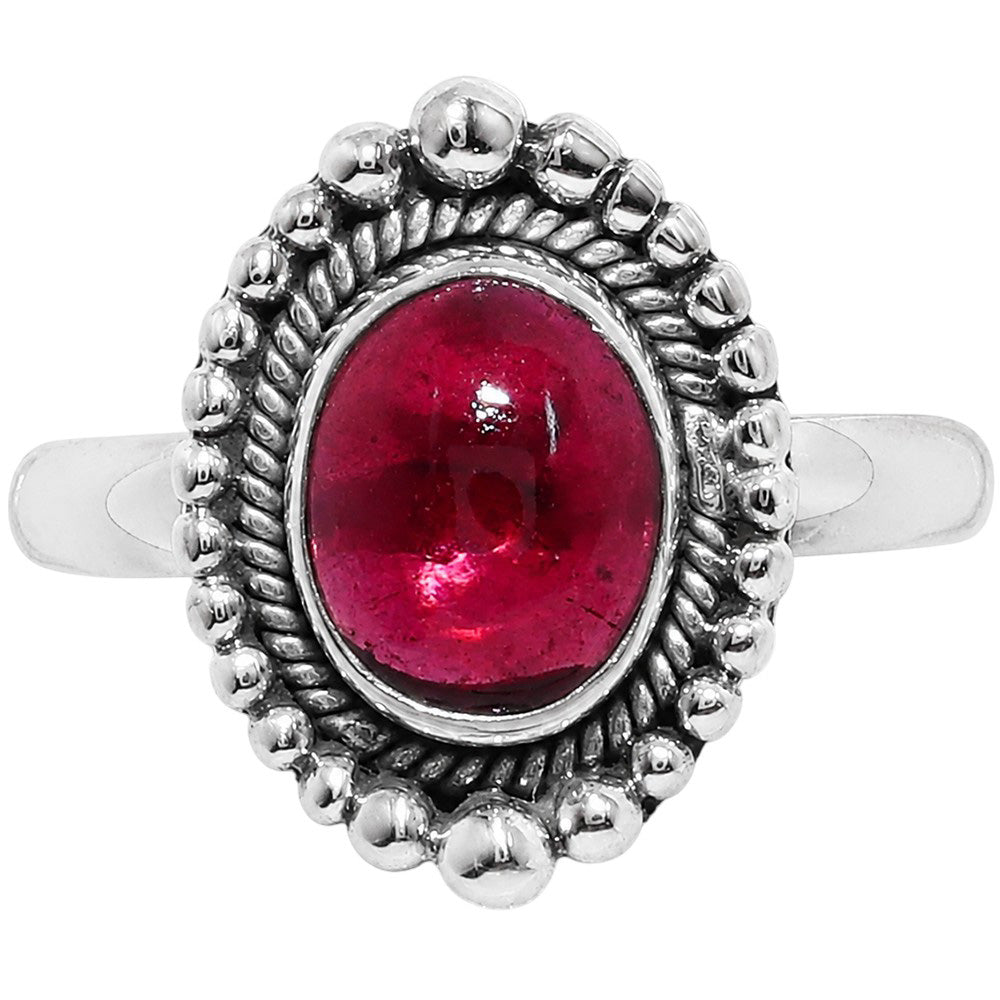 Rhodolite Garnet 925 Sterling Silver Ring Jewelry Size-18 SR01358