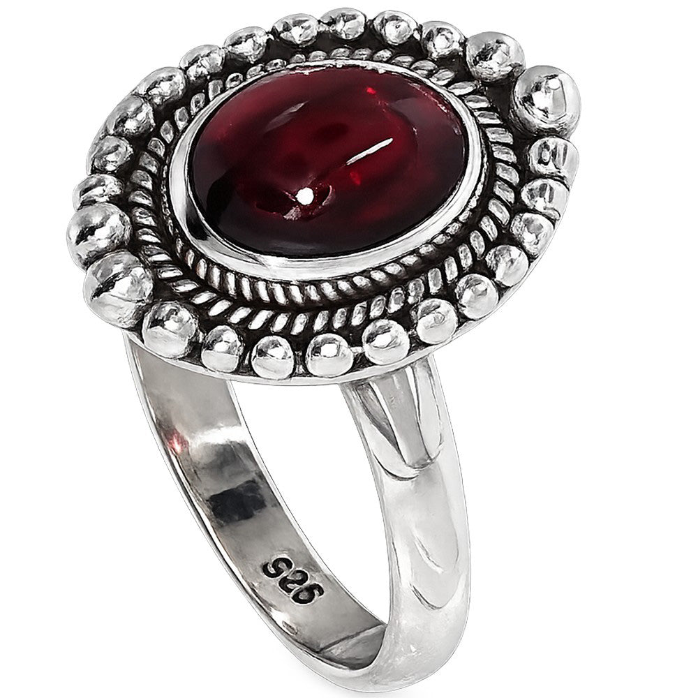 Rhodolite Garnet 925 Sterling Silver Ring Jewelry Size-18 SR01358