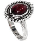 Rhodolite Garnet 925 Sterling Silver Ring Jewelry Size-18 SR01358