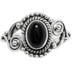 Black Onyx 925 Sterling Silver Ring Jewelry Size-13 SR01359