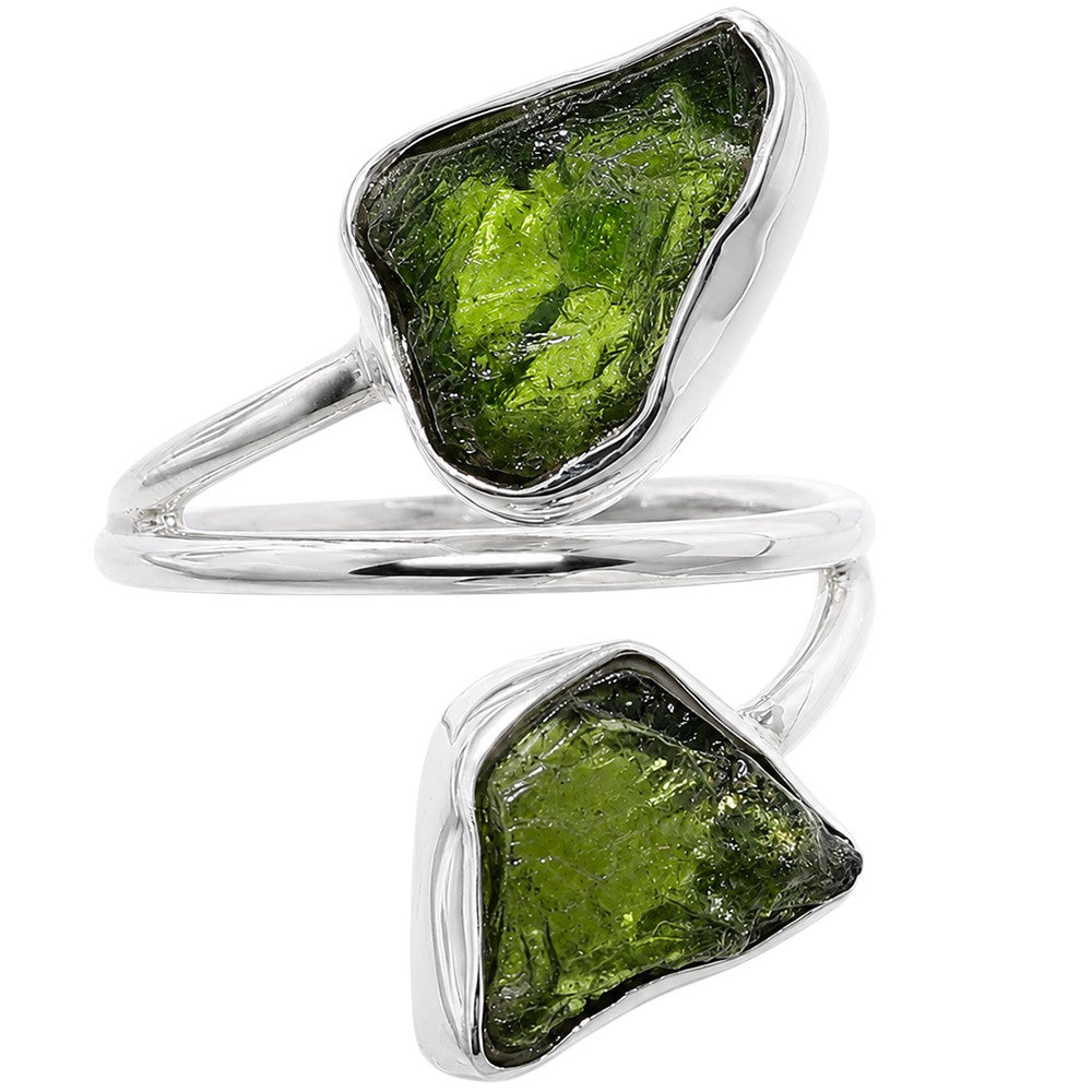 Chrome Diopside Rough 925 Sterling Silver Ring Jewelry Size-12 SR01361