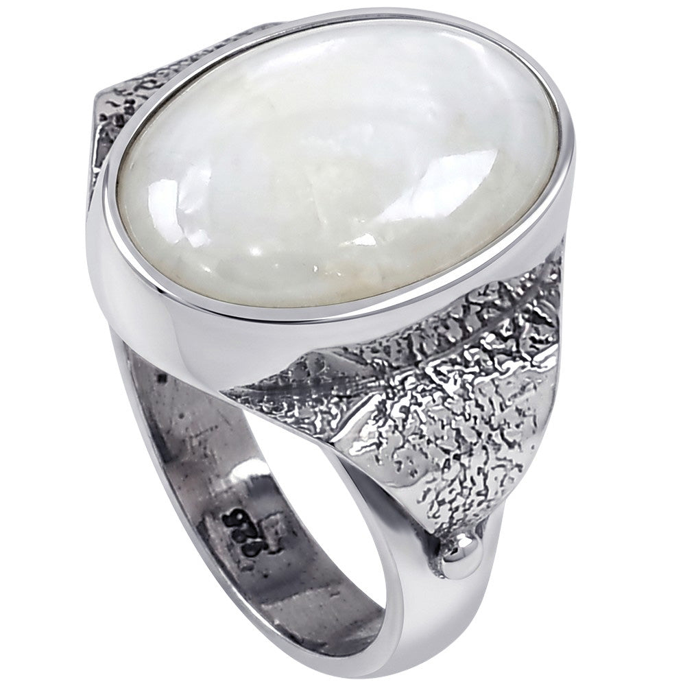 Natural Fresh Water Pearl 925 Sterling Silver Ring Jewelry Size-12 SR01377