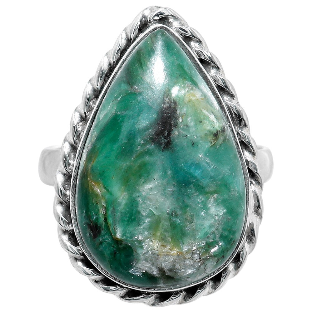 Mermaid Kyanite 925 Sterling Silver Ring Jewelry Size-18 SR01380
