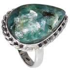 Mermaid Kyanite 925 Sterling Silver Ring Jewelry Size-18 SR01380