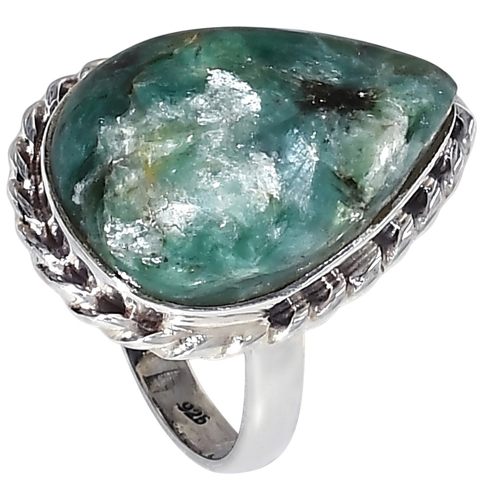 Mermaid Kyanite 925 Sterling Silver Ring Jewelry Size-18 SR01380