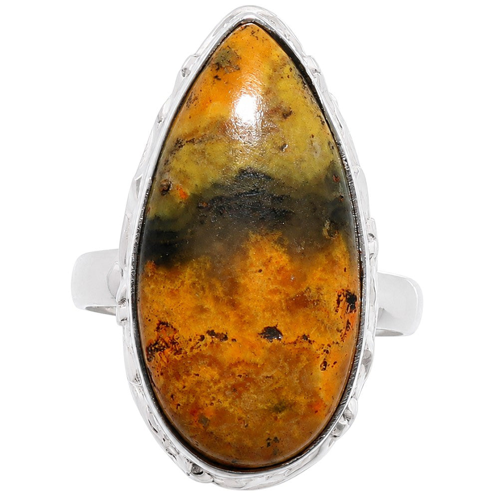 Indonesian Bumble Bee 925 Sterling Silver Ring Jewelry Size-16 SR01399