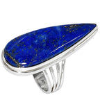 Lapis lazuli 925 Sterling Silver Ring Jewelry Size-13 SR01402