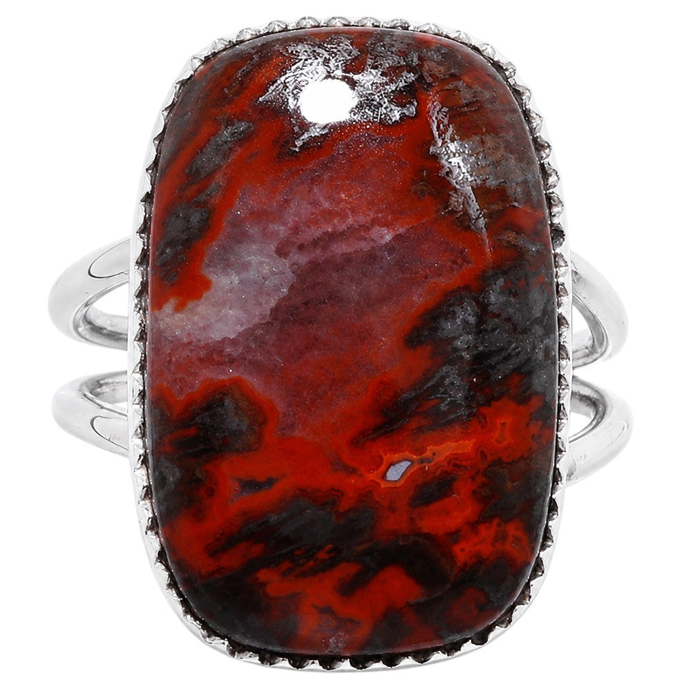 Rare Cady Mountain Agate 925 Sterling Silver Ring Jewelry Size-10 SR01404