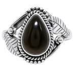 Tektite Cab 925 Sterling Silver Ring Jewelry Size-16 SR01411