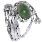 Chrome Chalcedony 925 Sterling Silver Ring Jewelry Size-17 SR01413