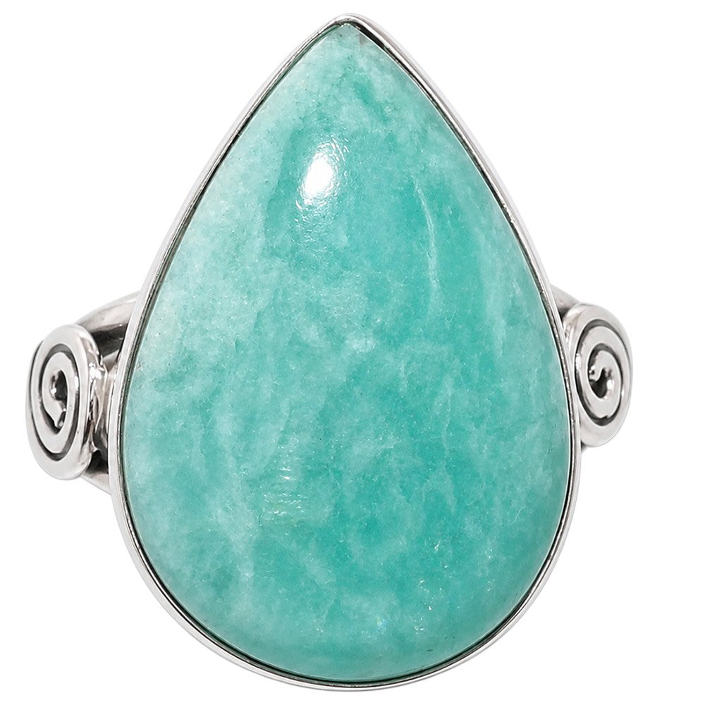 Paraiba Amazonite 925 Sterling Silver Ring Jewelry Size-16 SR01416