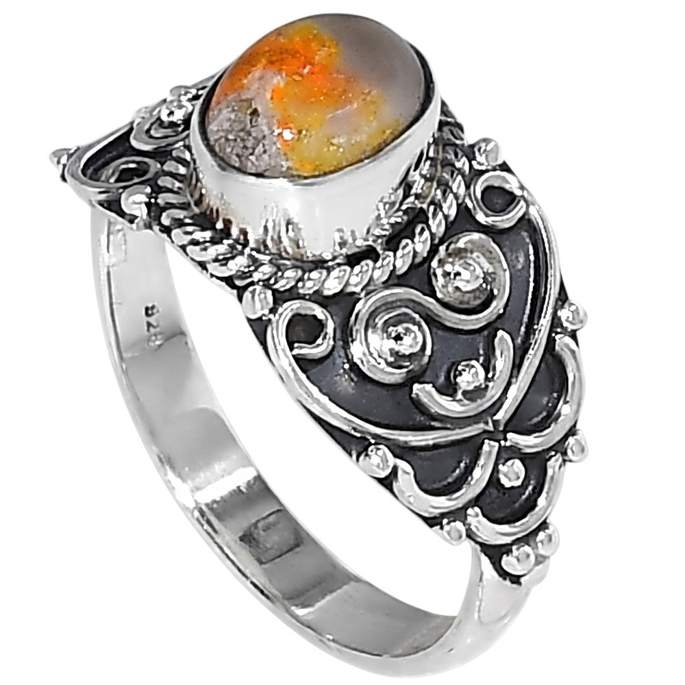 Indonesian Bumble Bee 925 Sterling Silver Ring Jewelry Size-16 SR01445