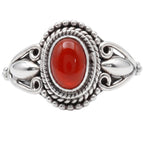 Carnelian 925 Sterling Silver Ring Jewelry Size-12 SR01452