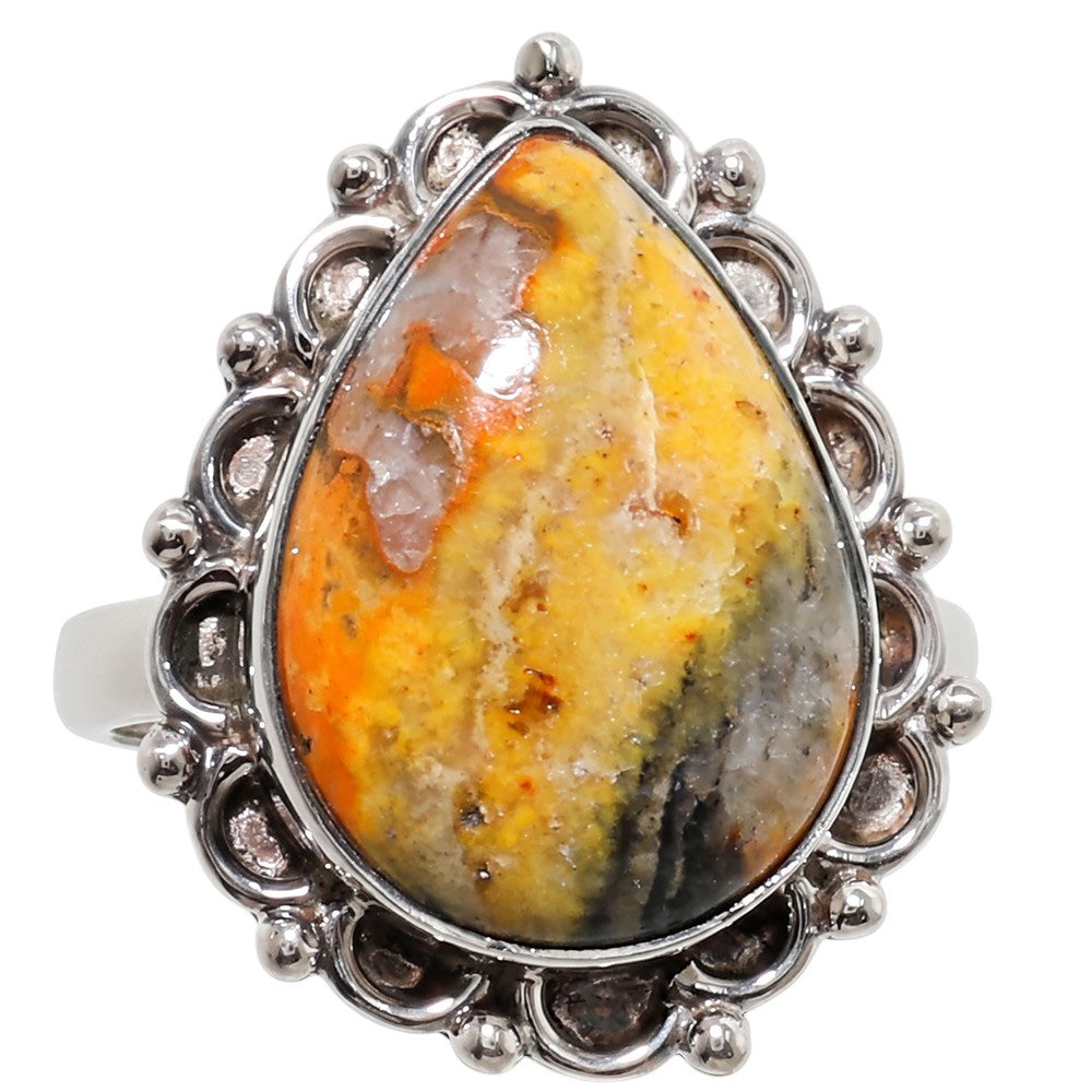 Indonesian Bumble Bee 925 Sterling Silver Ring Jewelry Size-16 SR01466