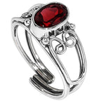 Hessonite Garnet 925 Sterling Silver Ring Jewelry Size-14 SR01478
