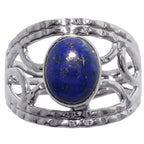 Lapis Lazuli 925 Sterling Silver Ring Jewelry Size-14 SR01480