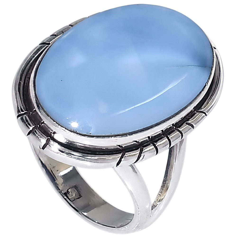 Owyhee Opal 925 Sterling Silver Ring Jewelry Size-17 SR01494