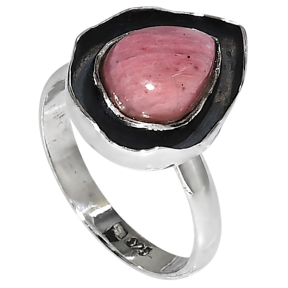Pink Tulip Quartz 925 Sterling Silver Ring Jewelry Size-17 SR01500