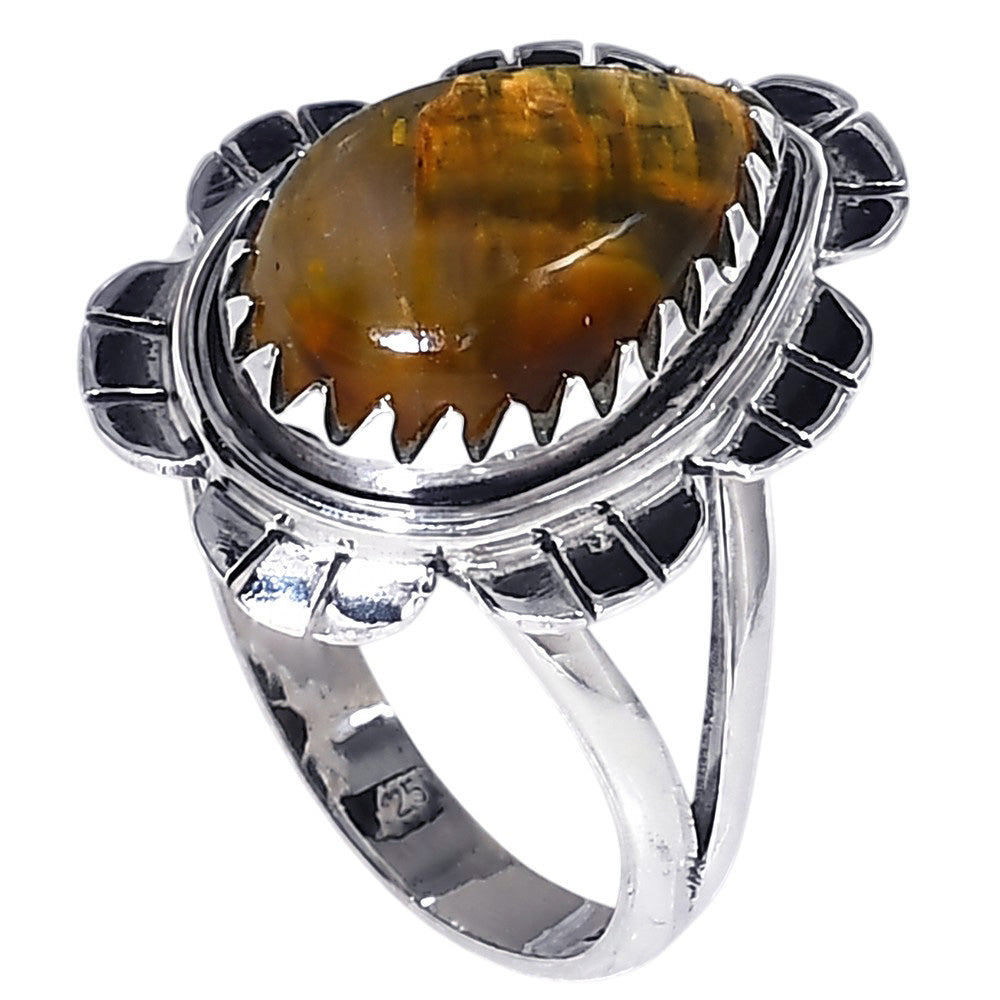 Nellite 925 Sterling Silver Ring Jewelry Size-14 SR01501