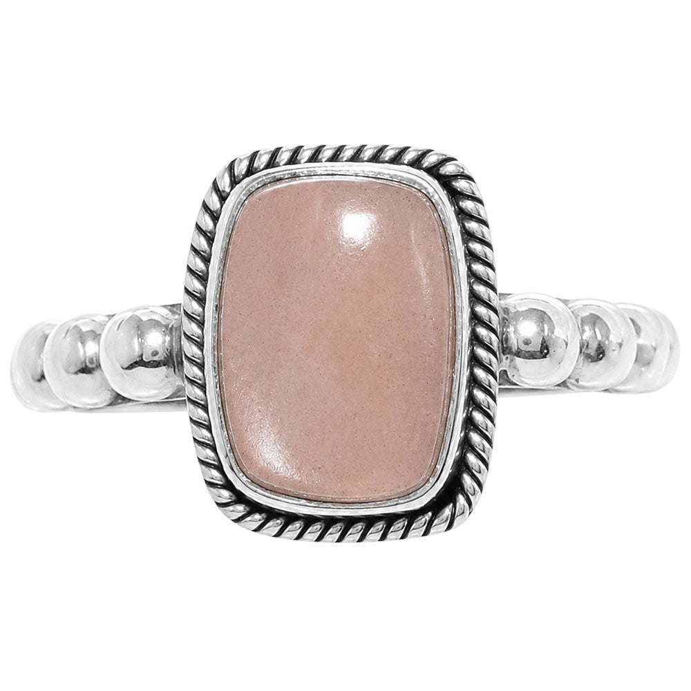 Sunstone 925 Sterling Silver Ring Jewelry Size-12 SR01503