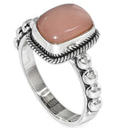 Sunstone 925 Sterling Silver Ring Jewelry Size-12 SR01503