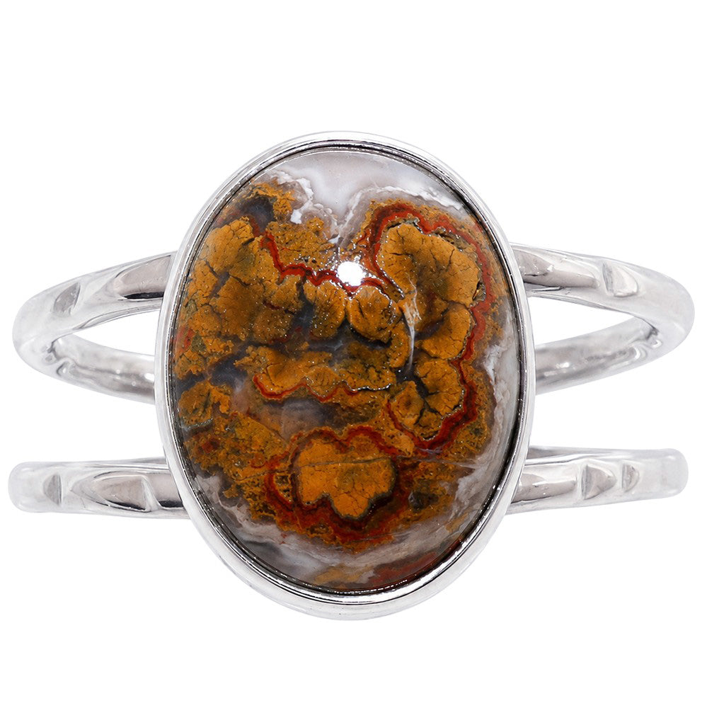 Rare Cady Mountain Agate 925 Sterling Silver Ring Jewelry Size-14 SR01505