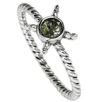 Prasiolite (Green Amethyst) 925 Sterling Silver Ring Jewelry Size-14 SR01509