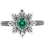Green Onyx 925 Sterling Silver Ring Jewelry Size-9 SR01510