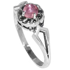 Rose Quartz 925 Sterling Silver Ring Jewelry Size-12 SR01515