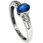 Blue Kyanite 925 Sterling Silver Ring Jewelry Size-12 SR01517