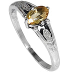Citrine 925 Sterling Silver Ring Jewelry Size-14 SR01518