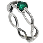 Green Onyx 925 Sterling Silver Ring Jewelry Size-9 SR01520