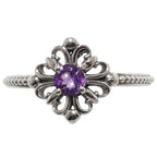 Amethyst 925 Sterling Silver Ring Jewelry Size-16 SR01522