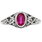 Ruby 925 Sterling Silver Ring Jewelry Size-14 SR01526